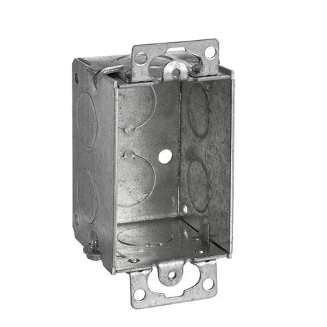 metal electrical boxes lowes|single gang metal box.